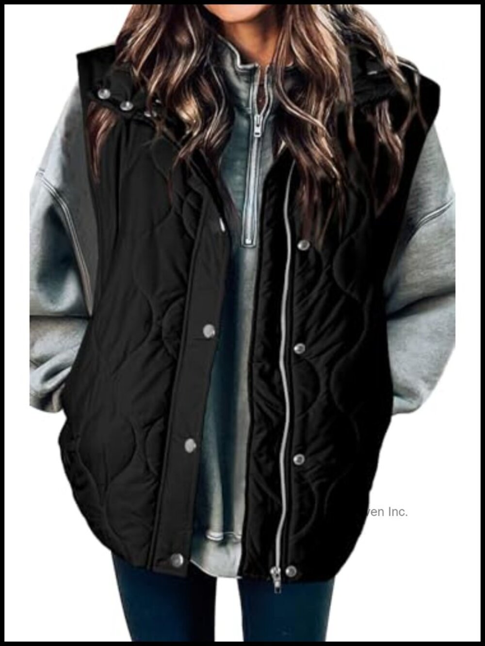 Women's Cropped Quilted Puffer Vest Lightweight Sleeveless Zip Warm Layering
